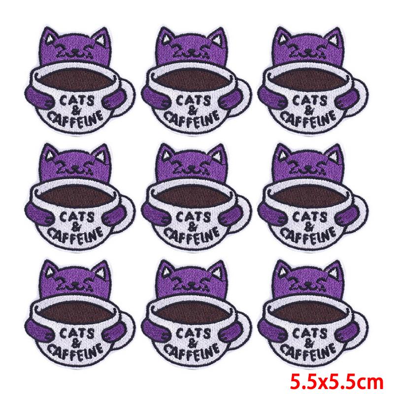 10 Pcs/lot Wholesale Embroidery Patch Iron On Patches For Clothing Patches On Clothes Jackets Decor Applique Sew Supplies