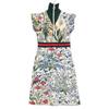 Gucci 479538 17AW White Flower Print Frill Leaf Jersey Dress Dress XS green/whiteUsed