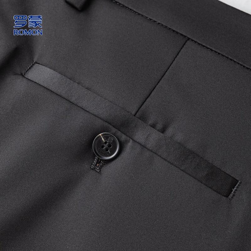 Luomeng Men's Summer Ice Silk Blend Straight Casual Trousers