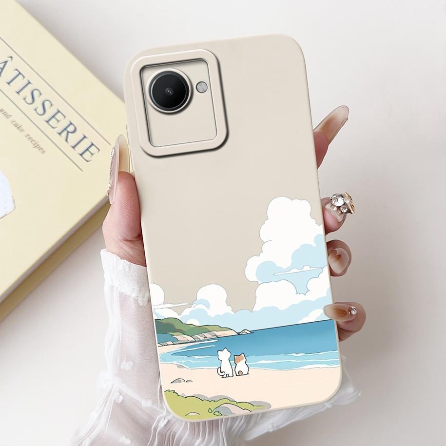 Per Custodia Realme C30 Cover RealmeC30 Nuova Moda Dipinta Morbido Silicone Cover Posteriore Per Realme C30S C 30 Narzo 50i Prime Custodia per Telefono