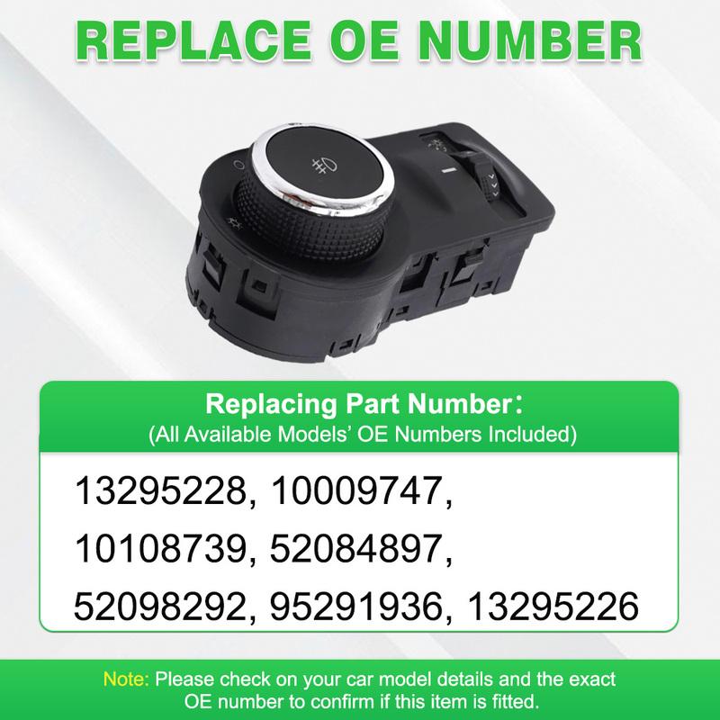 For Chevrolet Cruze / Malibu 2012–2016 Car Electric Headlight Fog Light Adjustment Switch Control Button 52084897