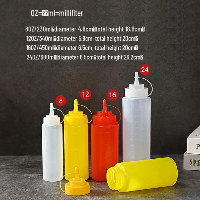 Babike Squeeze Bottles for Condiments & Sauces