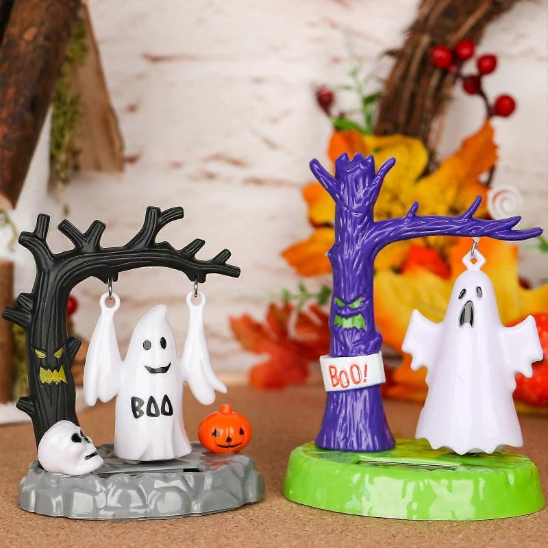 Halloween Dashboard Toy-Solar Ghost Dancing Toy Bobblehead Toy Car Dashboard Decoration Novel Bobblehead Ornament