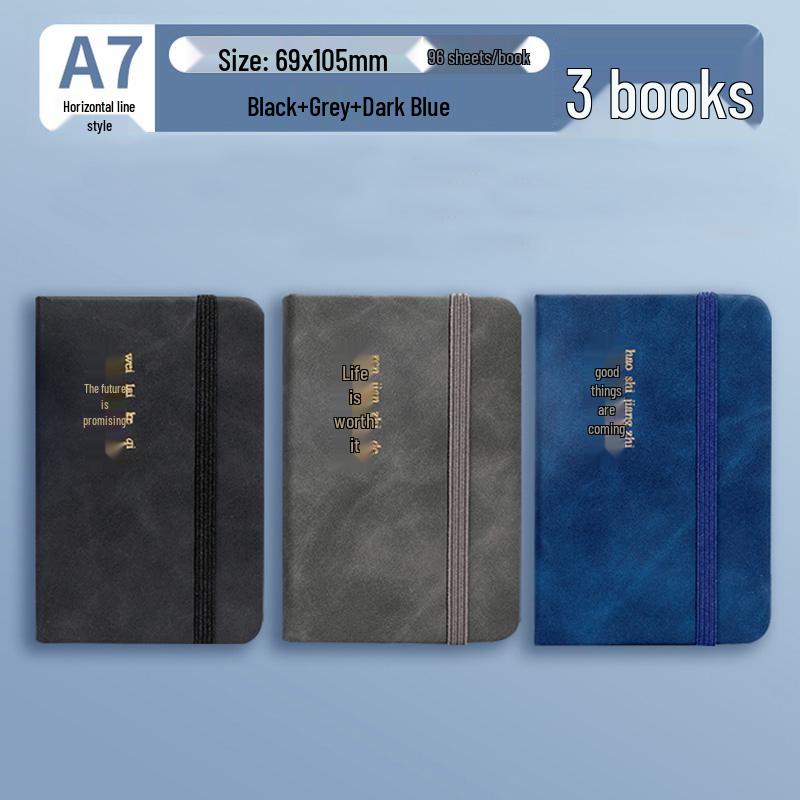 A7 Mini Pocket-Sized Notebook: Portable, Simple, and Perfect for Students