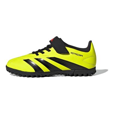 Scarpe da Calcio per Bambini Predator Club per Erba Sintetica Antiscivolo Resistenti Basse Scarpe da Calcio per Bambini Verde Nero IG5438