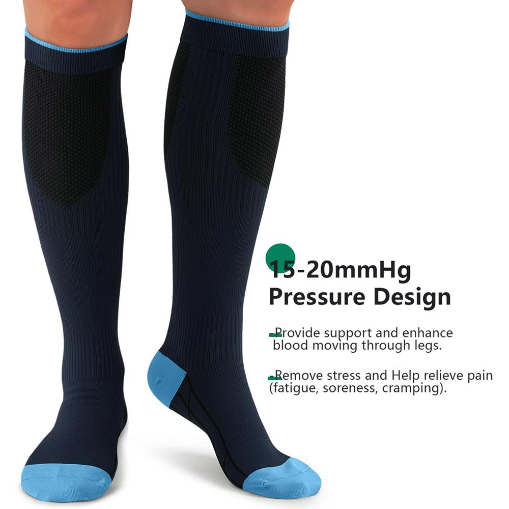 20-30 Mmhg Compression Socks For Women Men Best Support Medical Running Nursing Athletic Improve Circulation