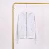 LULU Embossed Slim Fit Full Zip Fleece Hoodie - Gold Logo & Zipper, Casual Yoga Wear.