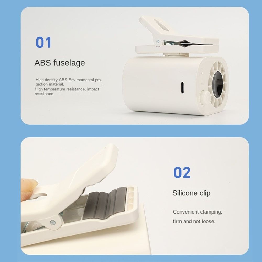 Lightweight Desk Fan Belt Fan USB Rechargeable Versatile Shirt Fan  Outdoor Bedroom  Farm