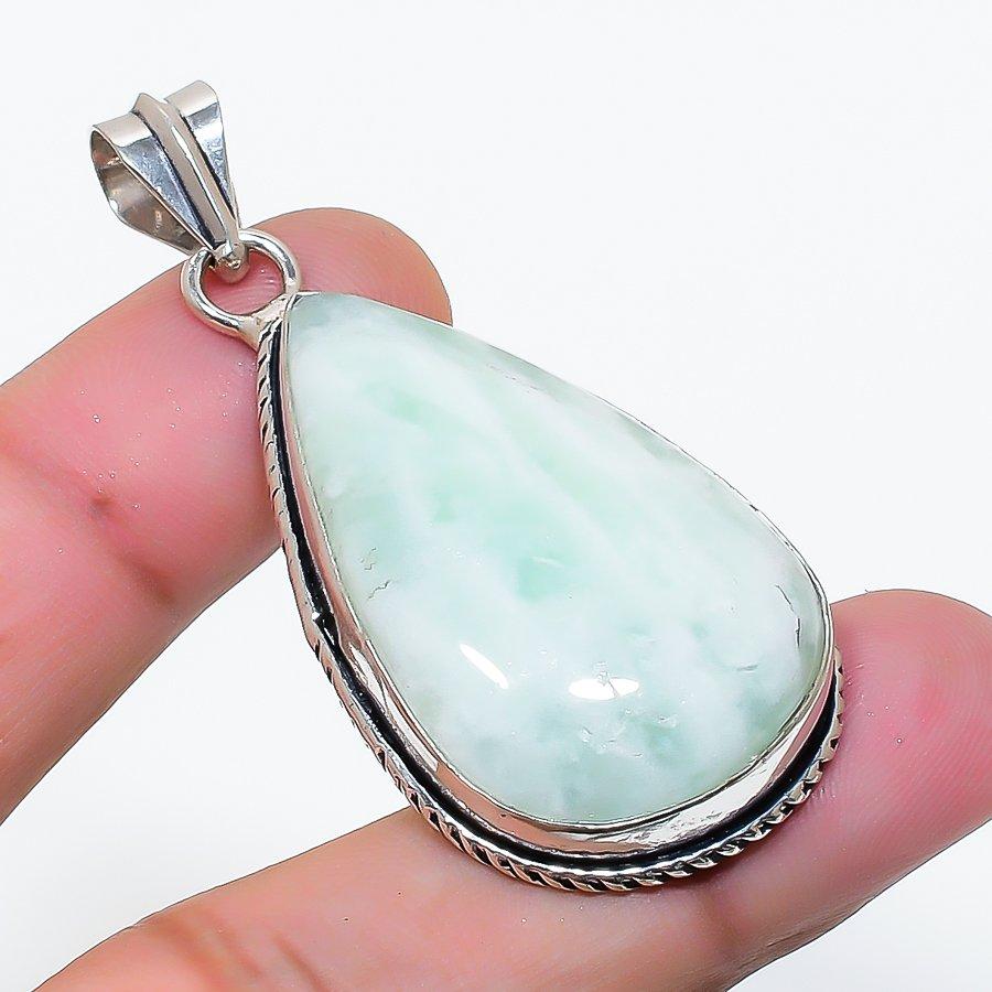 Natural Hememorphite Gemstone Handmade 925 Sterling Silver Pendant 2.05  AP-14779