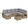VidaXL Garden Lounge Set with Cushions 8 Pcs, Patio Sofas, Patio Furniture Set, Outdoor Furniture, Mix 3263845