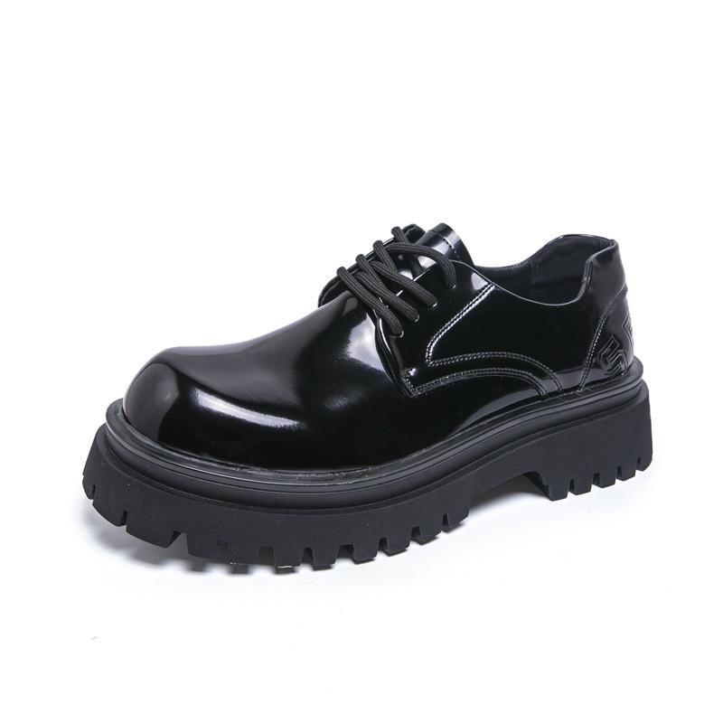 Men s Thick Sole Height Increasing Leather Loafers - Formal & Casual Versatile Fashion Shoes 39