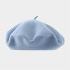 Solid Color Wool Beret Girls Winter Versatile Bud Hat Japanese Literary and Retro Painter Hat