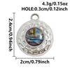 2pcs Various Shape Abalone Shell Trendy Square Oval Rectangle Stainless Steel Charm For Jewelry Making Supplies DIY Pendant Bulk