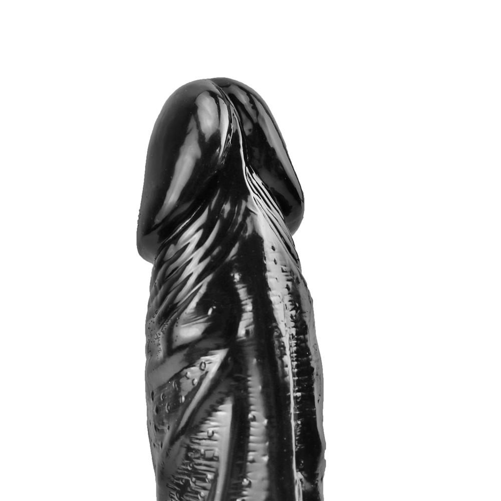 Dildo negru Masturbator anal Dildo convenabil punct G Flexibilitate excelentă Masturbator feminin punct G Dildo pentru lesbiene