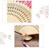Bamboo Wooden Handmade Colorful Vintage Style Fan Crafts Dance Hand Fan Folding Fan Home Decoration