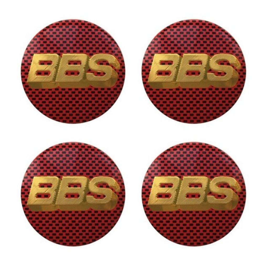 4 Pezzi 56mm 60mm 65mm 70mm 80mm Logo BBS Adesivi per Auto per Coprimozzi Ruota Auto Emblema Coprimozzo Cerchione Accessori Styling