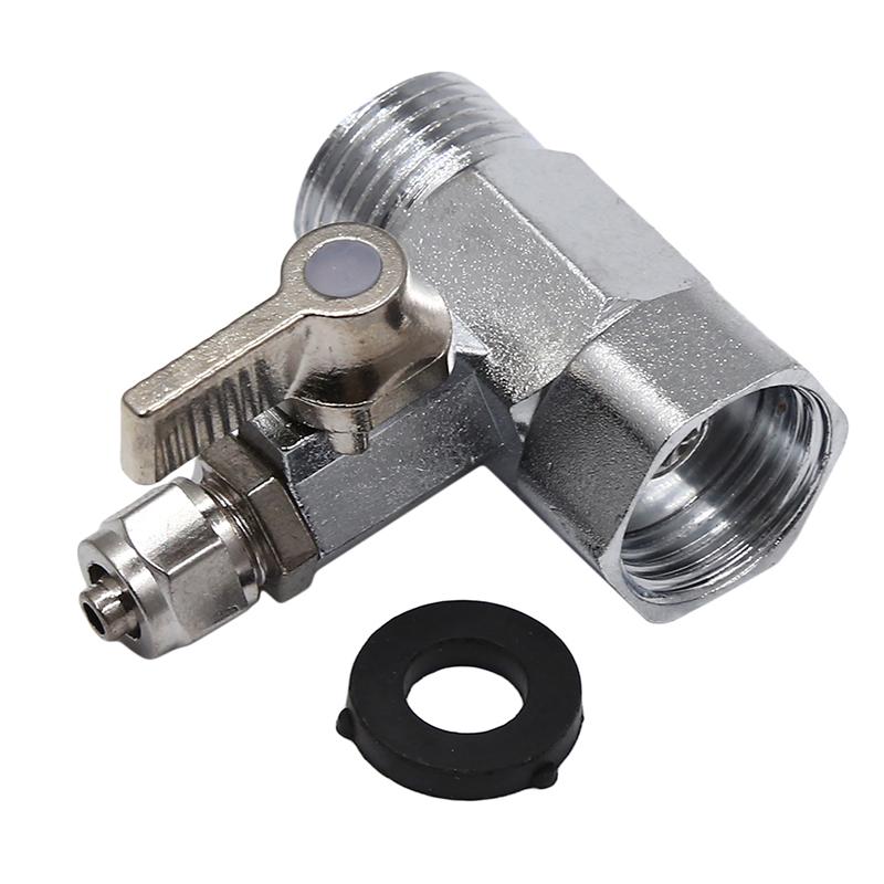 Water Inlet Tee Two-piece Universal Joint Integrated Water Inlet Tee Ball Valve Switch Faucet Joint Water Purifier Accessories