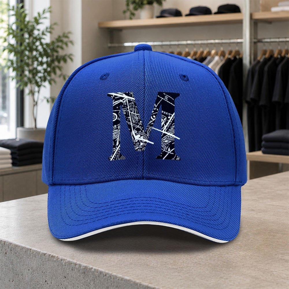 M Graffiti Baseball Cap For Men Lightweight Adjustable Duckbill Hat With Mthemed Design For Weddings Parties Birthdays