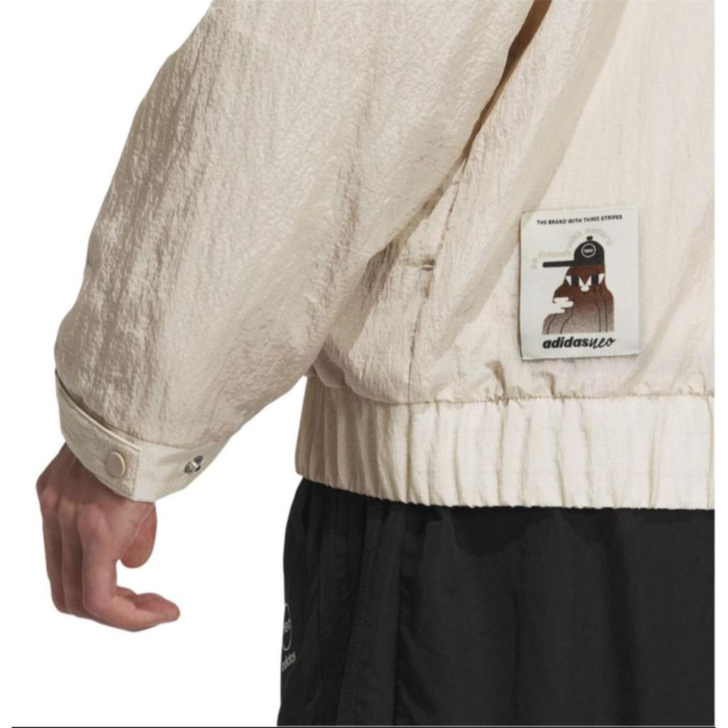 Adidas Neo Color Block Windbreaker Jacket Men Jackets Brown IK5079