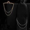 Mens Vintage Tie Clip Shirt Chain Buckle U-Shaped Tie Chain Jewelry Business Banquet Wedding Formal Necktie Accessories