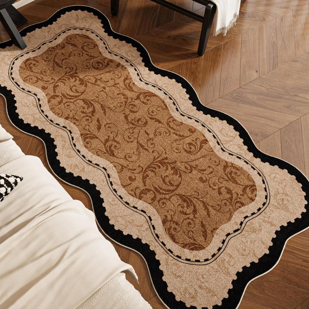 Alien Retro Mid-Century Bedroom Rug: Easy-Care, Waterproof, Stain-Resistant Floor Mat for Bedside or Coffee Table.