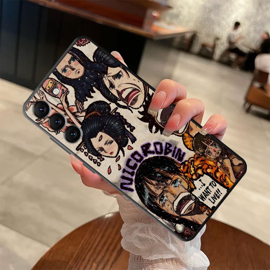 Case for Samsung Galaxy A36 A32 A24 A55 A41 A22 A52 A26 A72 A25 A71 A23 A53 A35 A51 A73 Black Soft Phone Cover Art One Piece