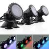 LED-Aquarium-Lichtset mit verstellbaren Köpfen und Netzteil für die Aquarienbeleuchtung Mehrfachmodus Automatischer Farbwechsel Wasser-Aquarium-Lampe