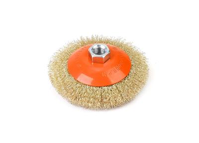 Wire Cup Brush with Nut - Corrugated Wire M14/115 Mm / Teger