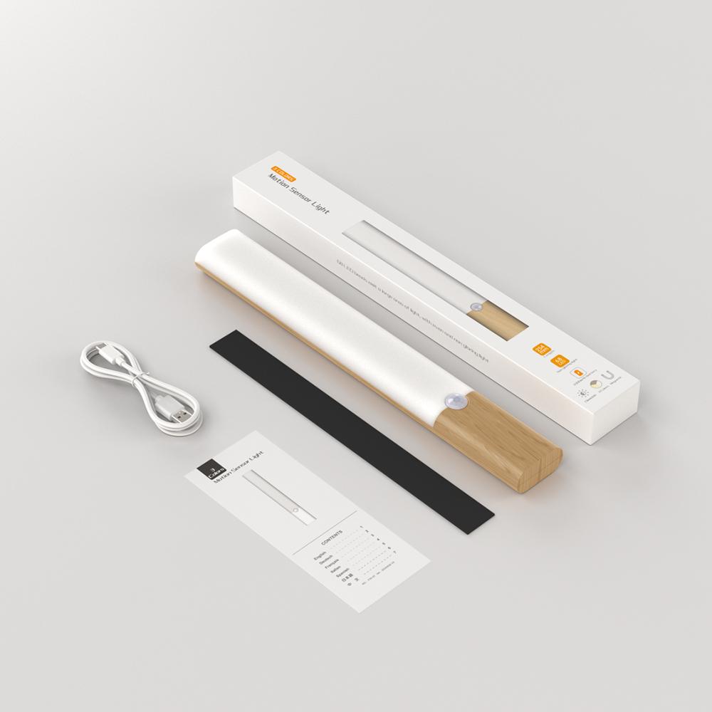 

New F25 Induction Lamp Body Sensing Long Strip Magnetic Lamp Closet Cabinet Corridor Intelligent Rechargeable LED Night Light