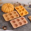 5PS Silicone Baking Mold DIY Pumpkin Nut Leaves Joy of Harvest Fondant Cake Silicone Halloween Art Craft Decorating Tool