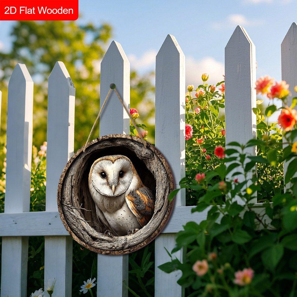 2D flate hengende dekorative skilt i tre, familievegg- eller dørdekorasjon, hagedekorasjon, innflyttingsgaver til venner