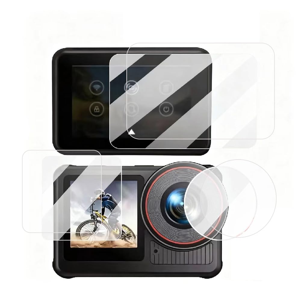 

[2 Sets of 6] Compatible with XTU X3 Lens Films: Front Screen Protector + 1 Rear Screen Protector + 1 Lens Film [HXINGNAN] High Transmittance,