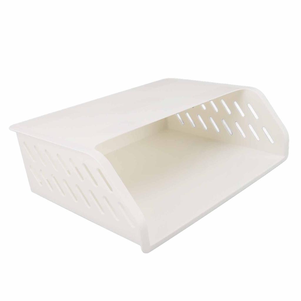 Under Cabinet Shelf Organizer Hollow Bevel Type Adhesive Mount Hanging Storage Box for Home
