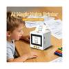 AI Voice Sticker Printer with Display Screen Thermal Label Printer, Inkless Portable Pocket Printer for Kids White