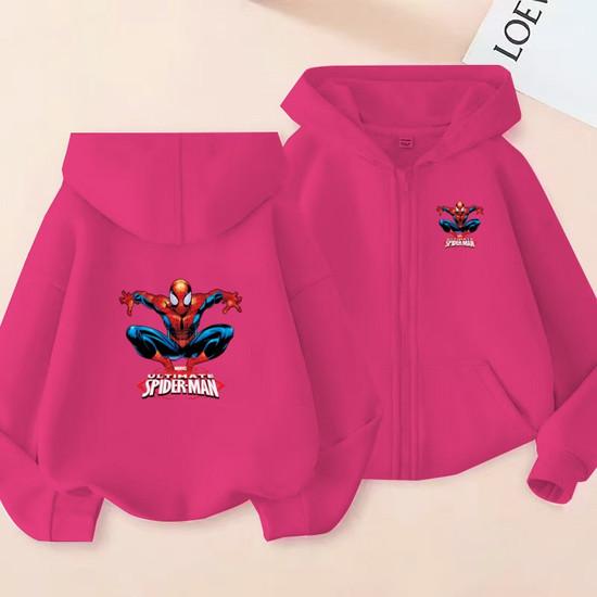 Kids Zipper Style Coat Fashion Animation Film Sweatshirt Clothing Boys Girl 3-12 Yrs Hoodie Long-Sleeved Casual Charming Clothes