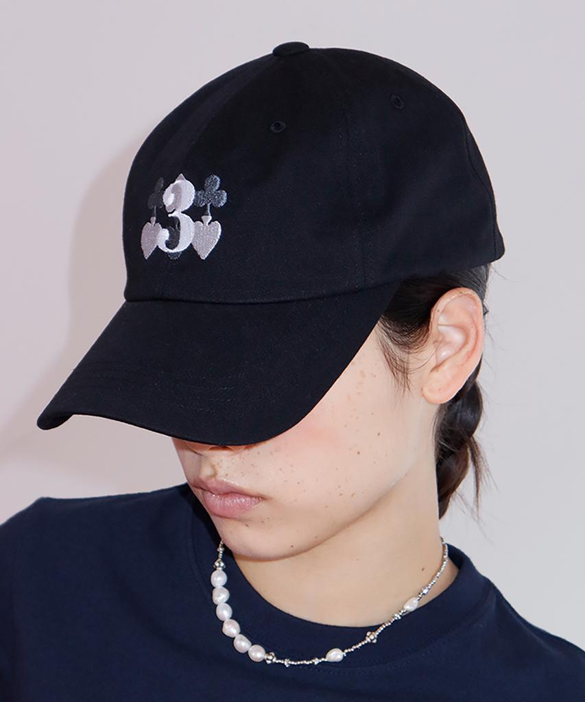 Teulimachi Tri / Triple Logo Ball Cap / Black