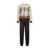 Matching Family Halloween Printed Long Sleeve Pajama Set for Parents and Kids