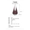 Cross-border Guangzhou First Layer Tree Paste Vegetable Tanned Cowhide Hobo Simple Large-capacity Tote Bag Premium Underarm Shoulder Bag
