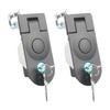 Door Lock Hardware with Push Button Operation, Key Cylinder and Metal Bracket for Compartment Door Service Use