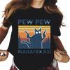 Pew Madafakas Graphic Print Cute Black Cats T Shirt Men Women Fashion Casual Crew Neck Short Sleeve Plus Size Unisex T Shirt