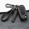 Coque de Protection en Fibre de Carbone et Silicone pour Clé de Voiture Volkswagen Vw Golf Bora Jetta Polo Passat B5 B6 Skoda Octavia A5 Fabia Seat Ibiza