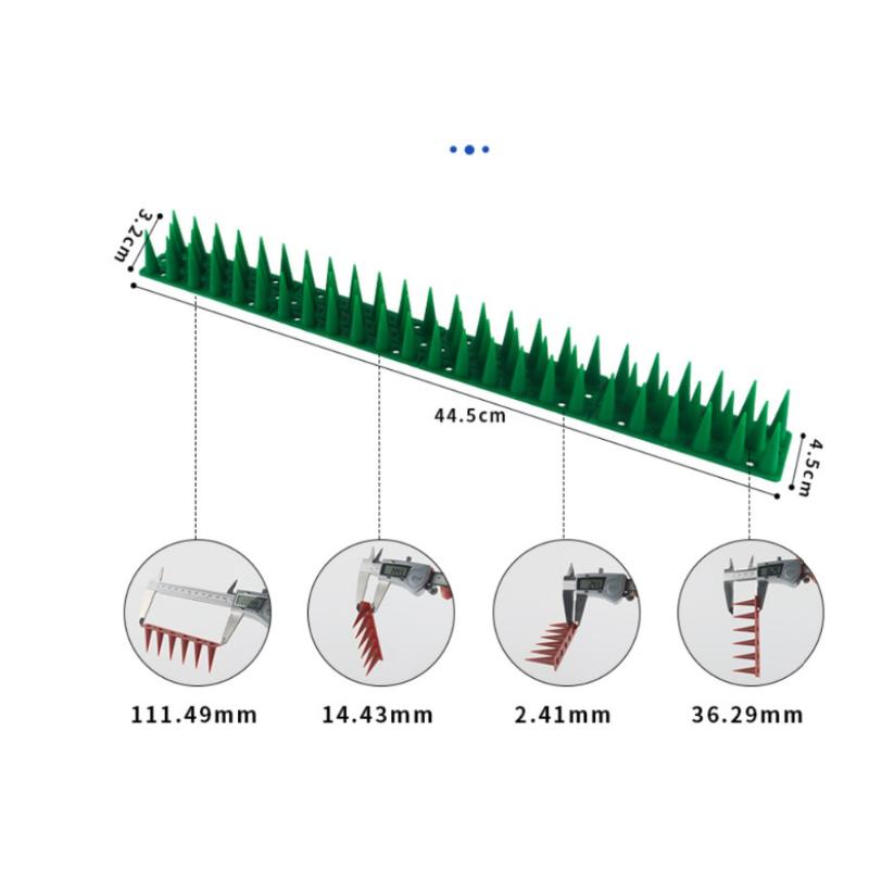 Plastic Anti Bird Cat Thorn Strips for Fence Wall Garden Balcony Security Easy Installation Animal Deterrent