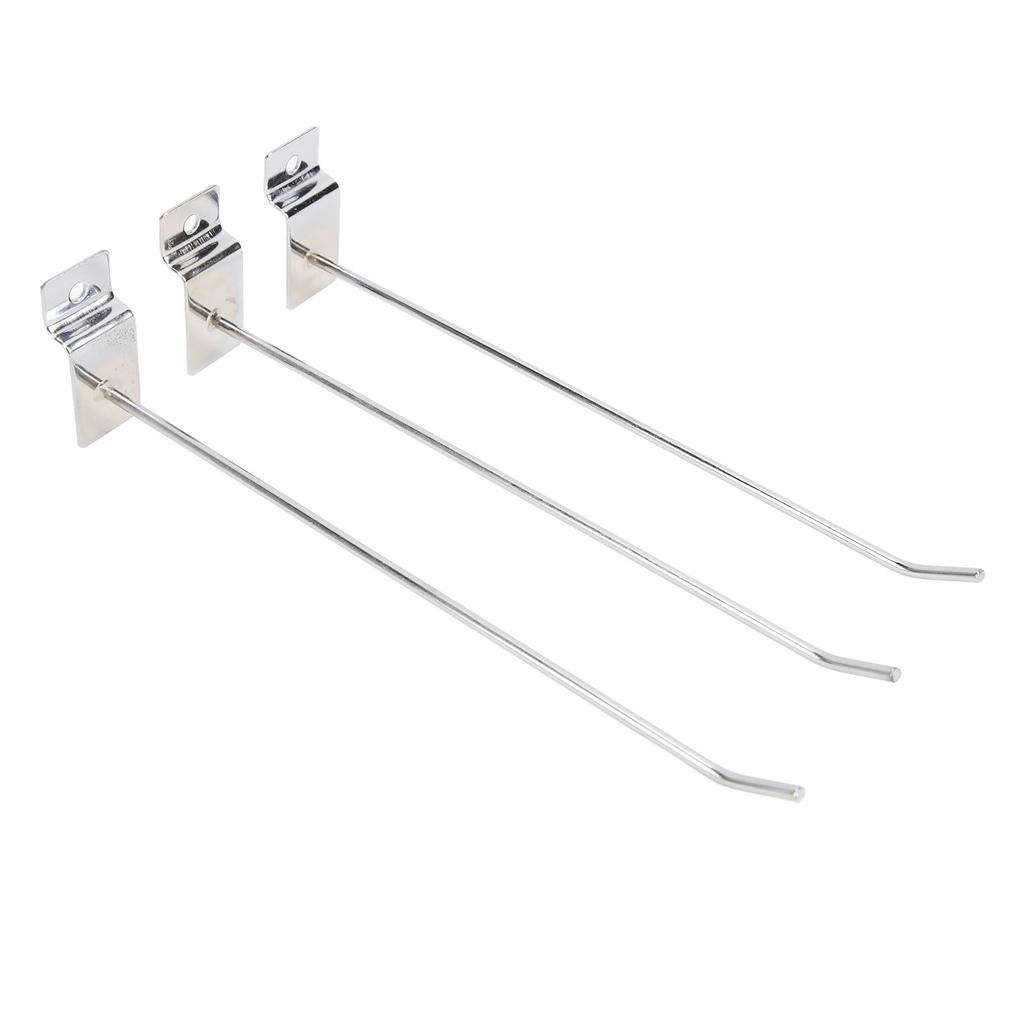 50PCS Slot Board Hook 20cm 3.3mm Aluminum Alloy Slat Wall Hanging Hook for Home Shopping Mall