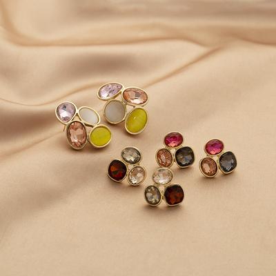 Luxury Super Crystal Girl Retro Fashion Mosquito Ear Piercing Ear Clip