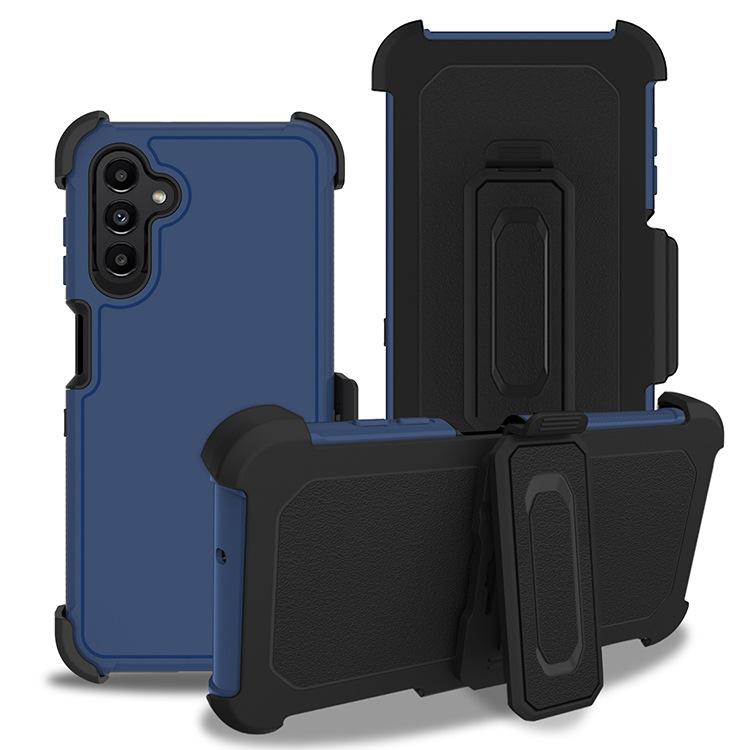 

Для SAM A13 Захисний набір 3-в-1 Чохол для телефону з кліпсою на ремінь A03S/A03 7U