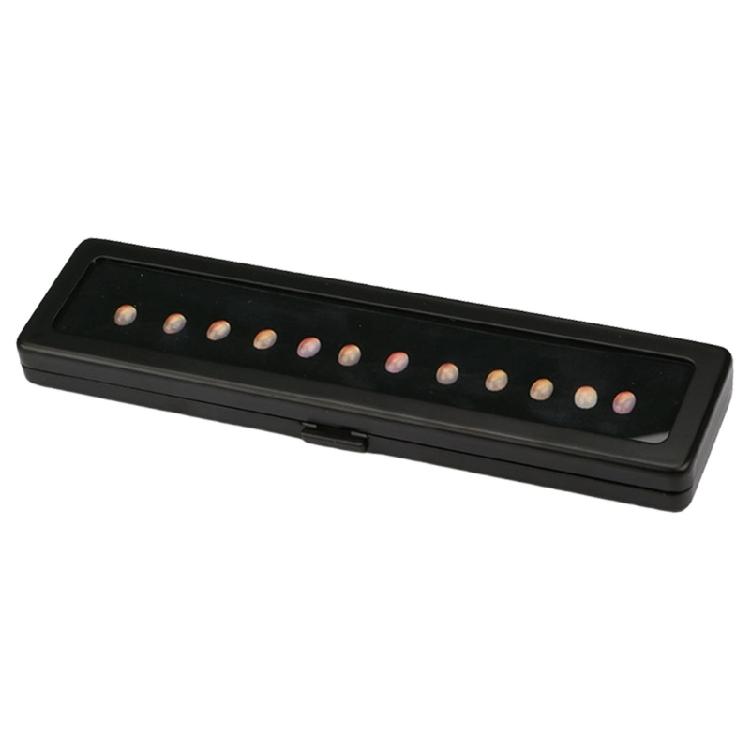 Professional Grade Gemstones Display Box with Double Access Foam Layers and Clear Viewing Window for Appraisers чёрный