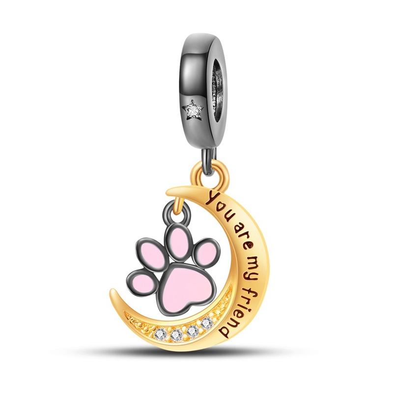 Copper Charms Cat Cake Firefly Pendants Beads Fit Original Pan Bracelet Necklace Making Fashion Jewelry