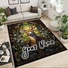 1PC Custom Name Deer Forest Theme Floor Mat Ideal for Living Room, Game Rooms, Office, Bedroom,Floor Mat Playful Design