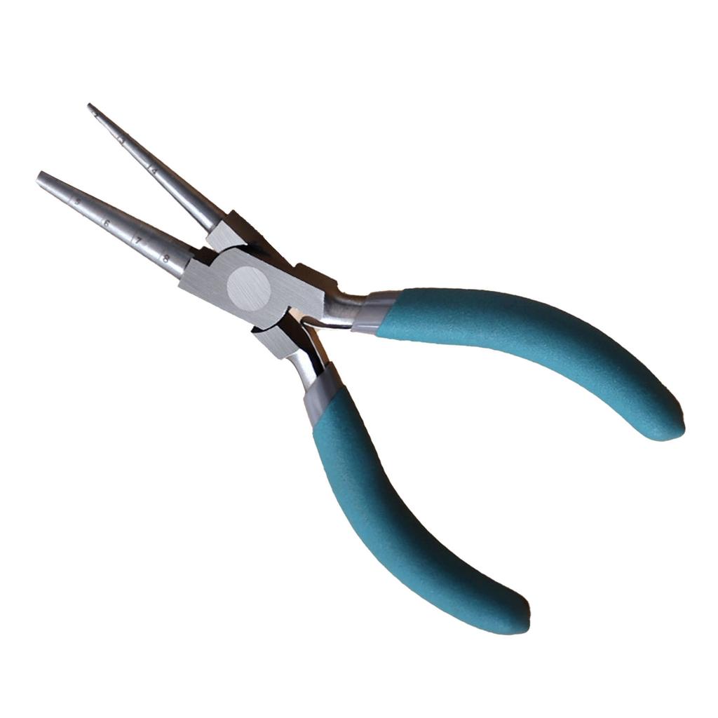 6in Double Square Nose Winding Pliers Multifunctional Wire Looping Pliers with Scales for Crafts