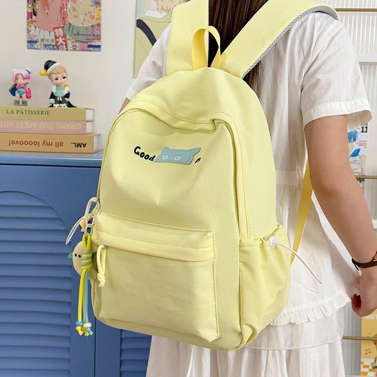 Schoolbag Japanese ins Fresh Casual Student School Bag Student High School Student Simple Backpack Versatile Lightweight Backpack